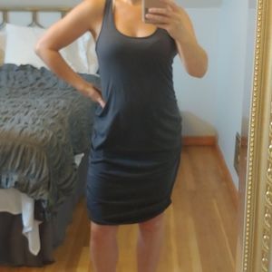 Grey maternity dress